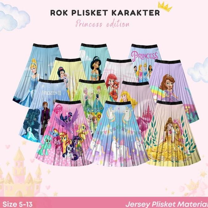 [BrandedBaby] Rok Plisket Anak Karakter - Fashion Anak Karakter