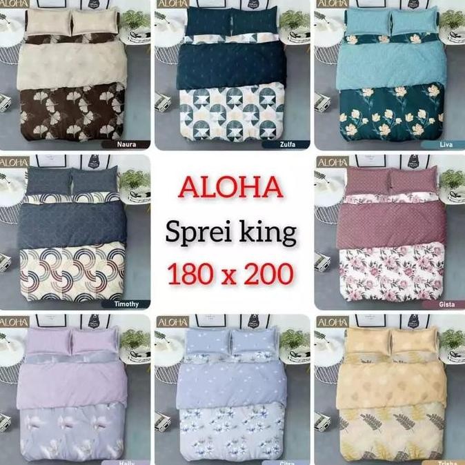 INTERNAL ALOHA - Sprei King 180x200 Motif Terlaris Pilihan