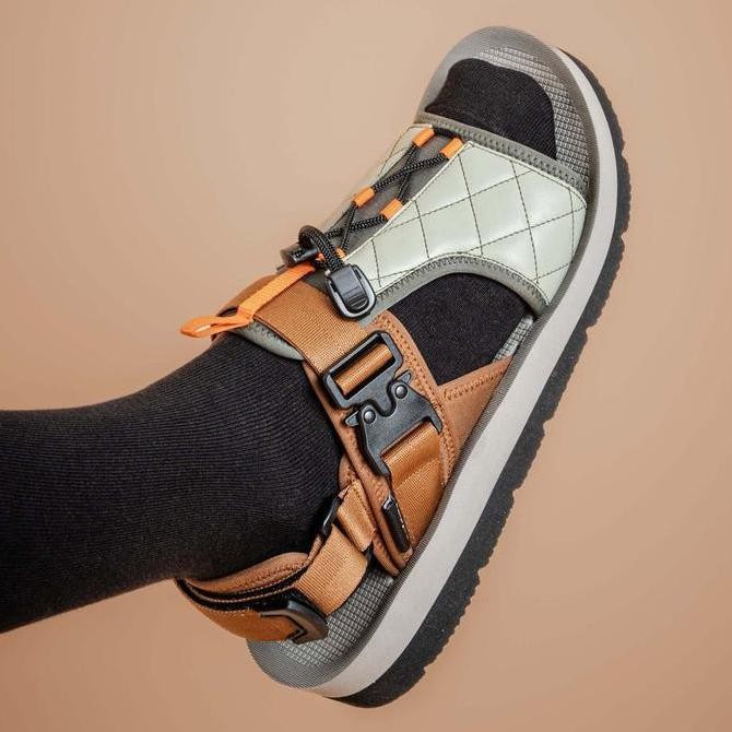 Julaybib Al-Ahsa - Moss x Desert | Men's Outdoor Sandal | Sandal Gunung Kulit Pria | Sepatu Sendal T