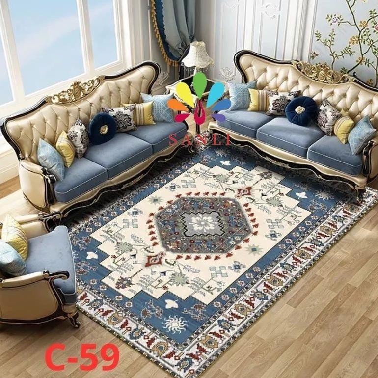 Hj-45 *Karpet Bahan Polyester Baru Ukuran 90X150Cm Hj-45