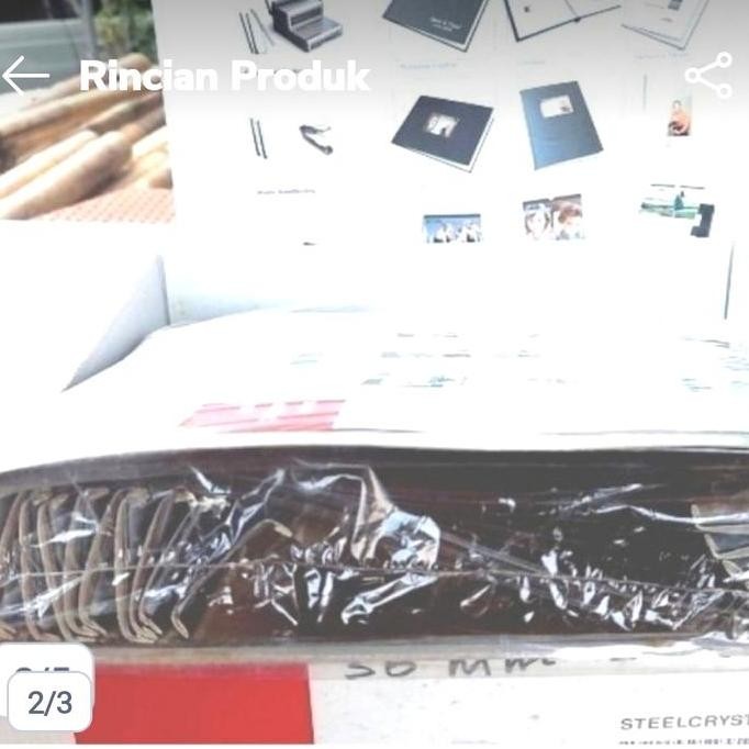 Cover Jilid Unibind Steel Cristal White 220-280 Asli