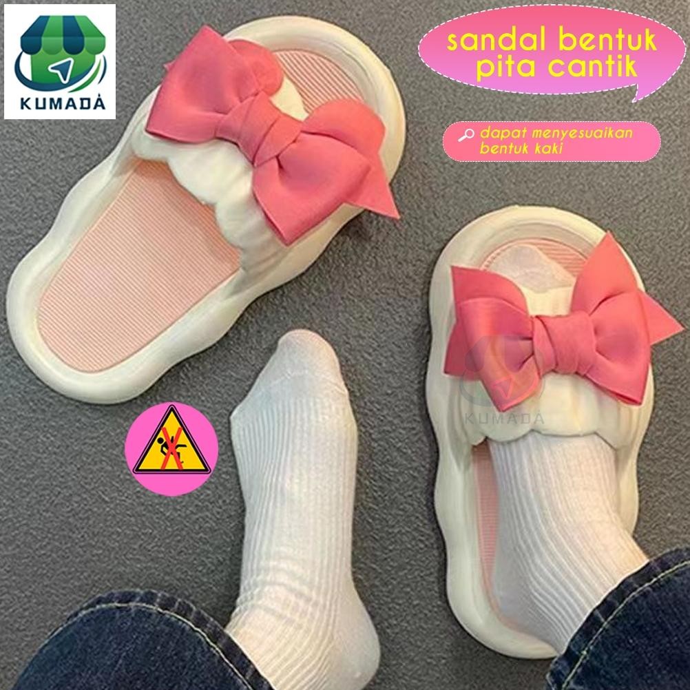 Ter-46 Sandal Slip On Wanita Dewasa Sandal Selop Sandal Karet Wanita Karakter Pita Anti Slip Ter-46