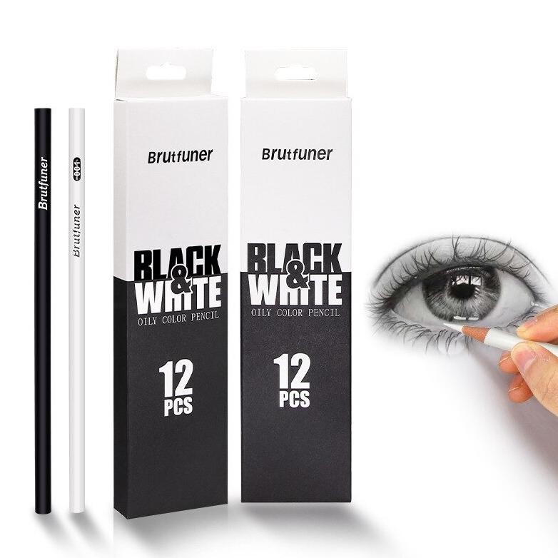 

Diskon Pensil Warna Black & White Brutfuner 12 Pcs / 12 Pensil Sketsa Hitam & Putih Diskon
