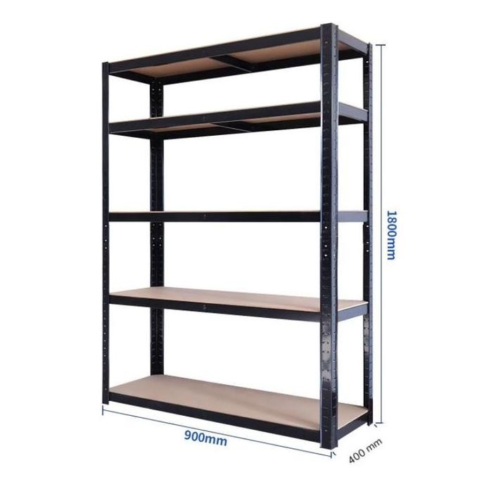 rak barang 5 susun boltless / rak tanpa baut