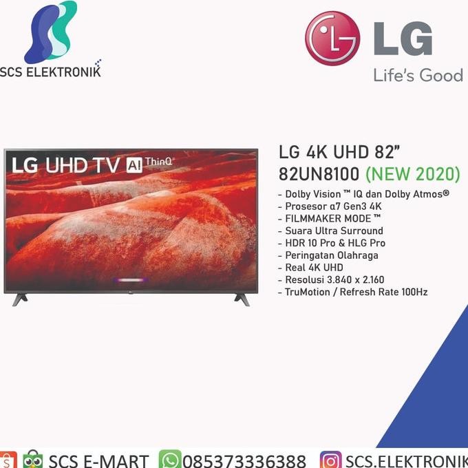 HARGA DISC - LG TV 4K UHD TV 82UN8100 81"