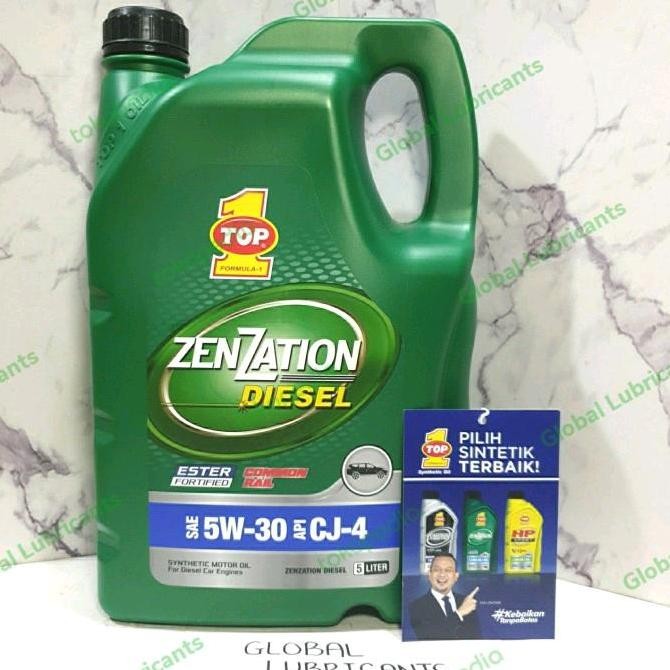 TOP1/ TOP 1 ZenZation Diesel 5W-30 CJ-4 5Liter (Oli Diesel Synthetic)
