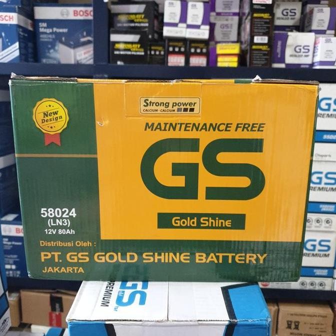 AKI BATERAI GS GOLDSHINE MF 58024/LN3 80AH INNOVA REBORN FORTUNER