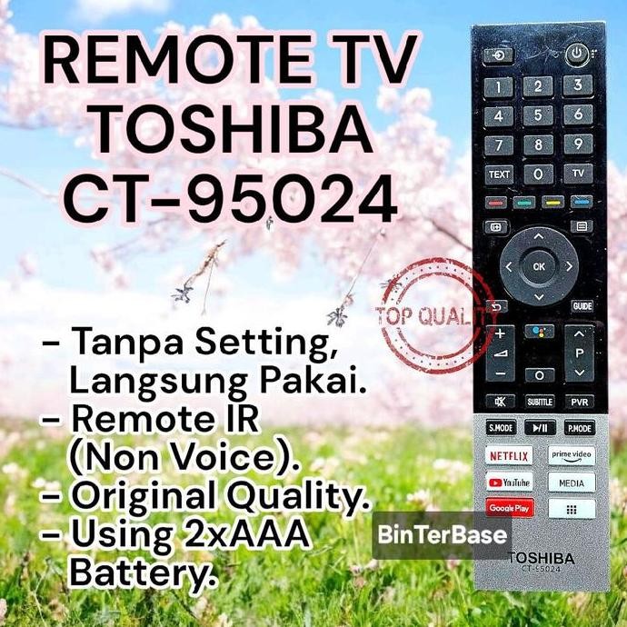 Remote Smart TV TOSHIBA CT 95024 LED LCD original ori Quality CT-95024 rimot IR Remot non voice