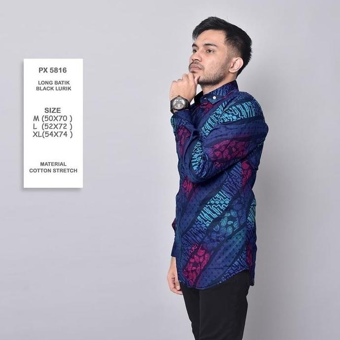 Grosir Kemeja Pria Lengan Panjang Batik/Kemeja Batik Lengan Panjang Pria
