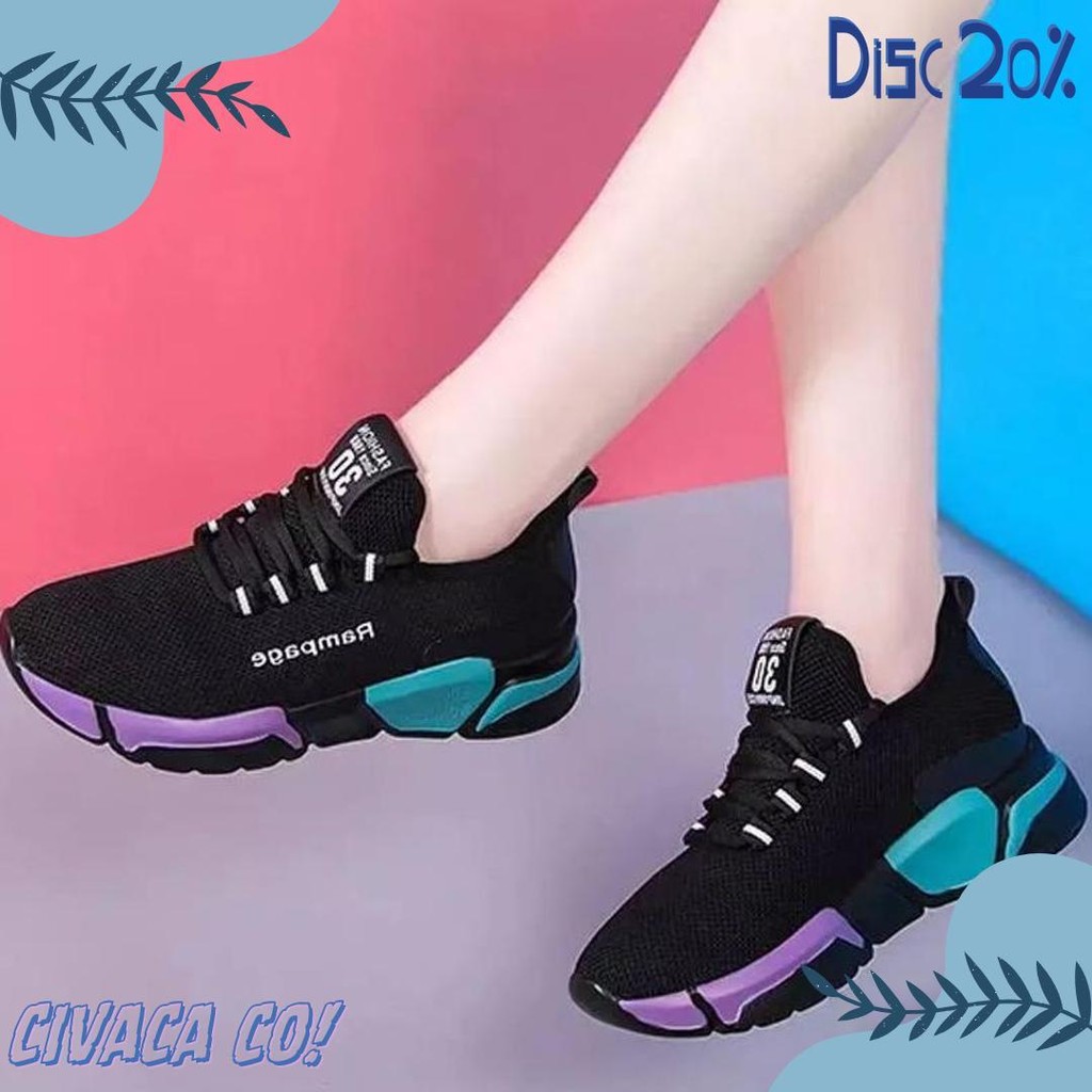 REDE HITAM DAN PUTIH FREE ONGKIR MEDAN TERMURAH GISF REINYA SEPATU SNEAKERS IMPORT FASHION_SNEAKERS 