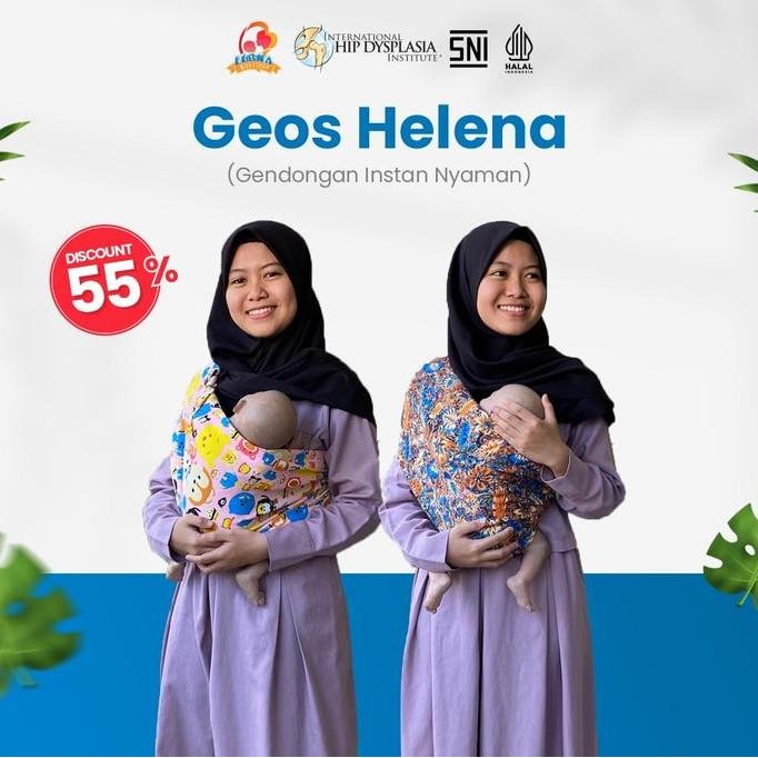 CUCI GUDANG Geos HELENA Gendongan Bayi Kaos Helena | Gendongan Instan Nyaman