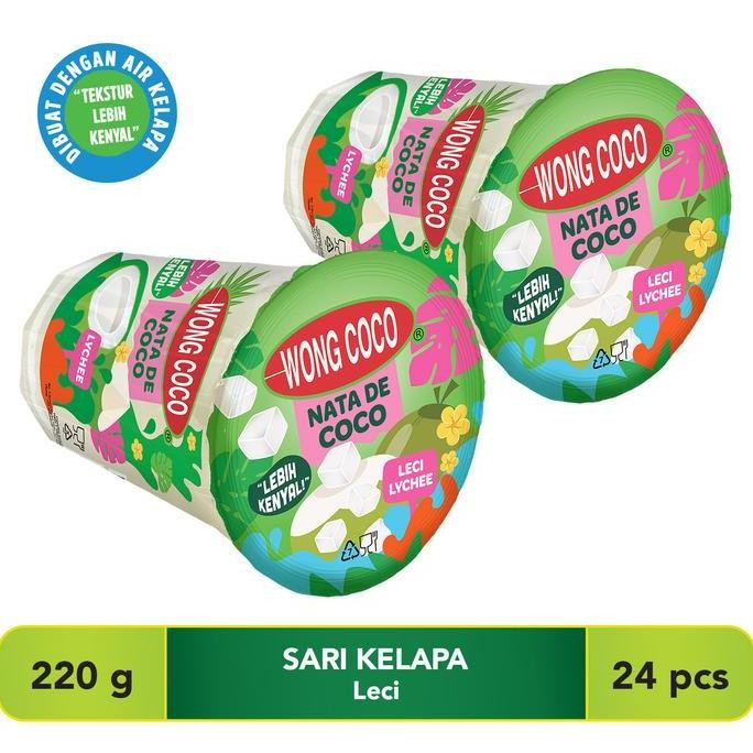 

Grosir Wong Coco Nata De Coco Lychee 220Gr X 24 ( 1 Karton )