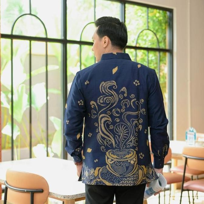 Sale Kemeja Batik Pria Premium Motif Coffe Tunggal Abadi Kiyyara Arshaka Reguler Fit