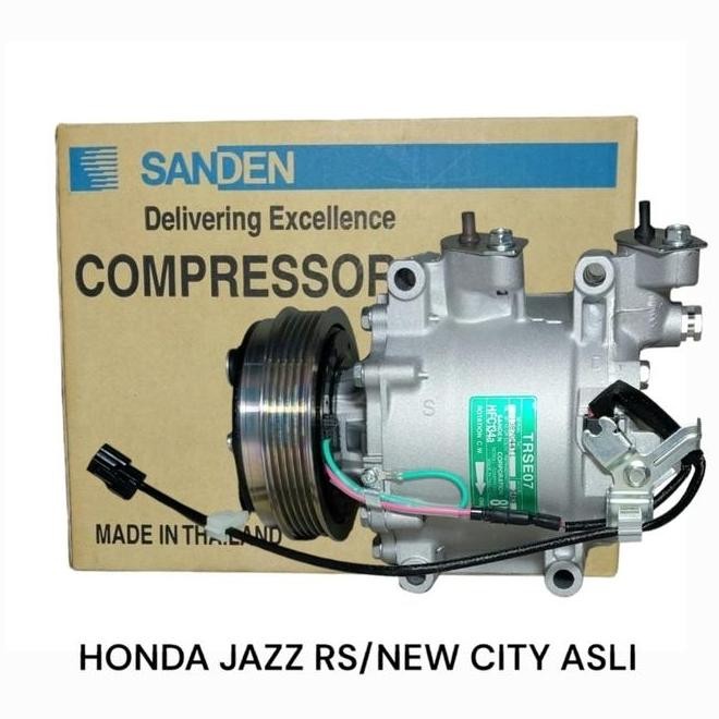 Kompresor Compresor Ac Honda Jazz Rs Freed Asli Sanden Original