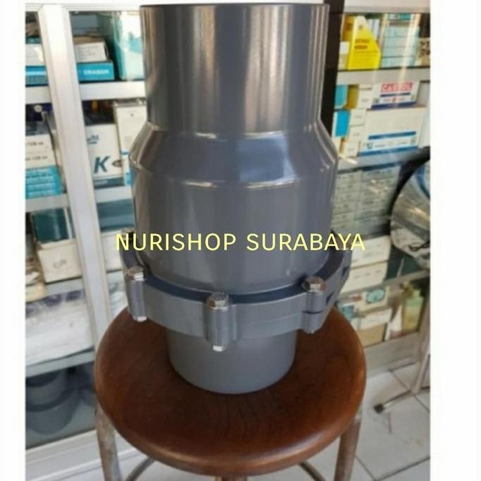 Check valve 4 inch kdj King Da Jeng / swing check valve pvc 4" in inch