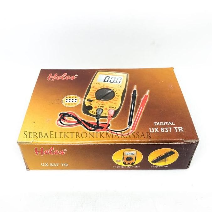 MULTI TESTER AVOMETER MULTIMETER DIGITAL HELES UX-837TR ORIGINAL DAN TERPERCAYA
