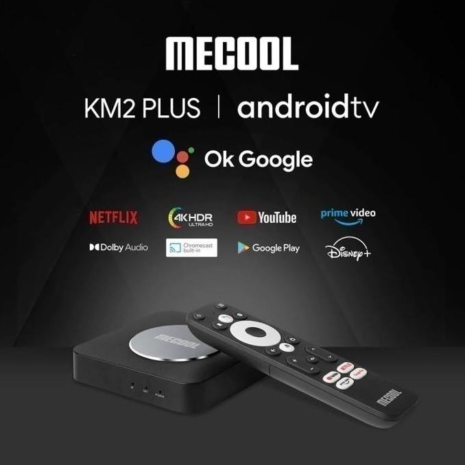MECOOL KM2 PLUS - 4K UHD Android TV Box - Android TV Google Certified