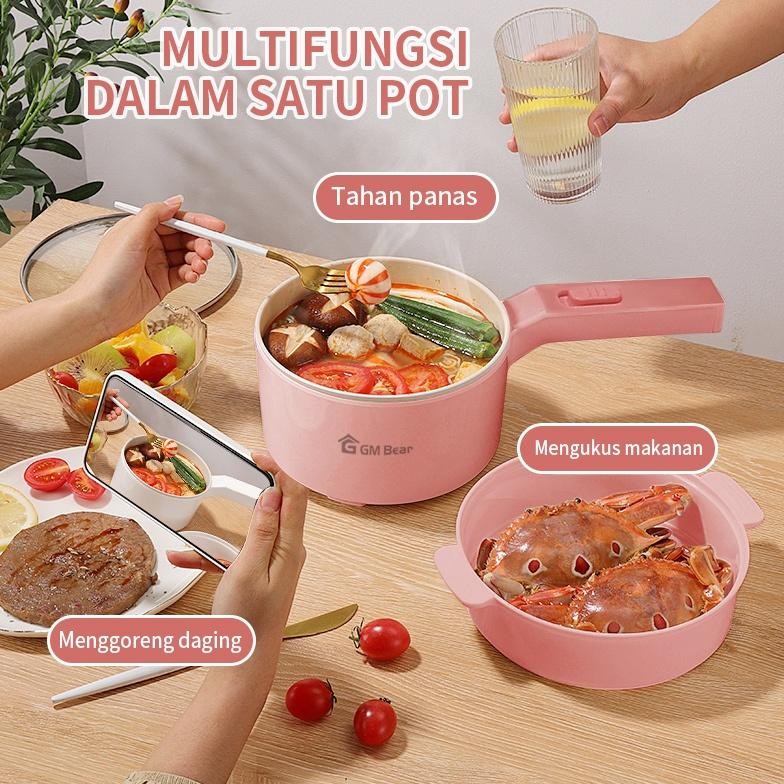 Gm Bear Panci Listrik Multifungsi 2L 2316 - Kompor Listrik Panci Penggorengan Listrik Panci Elektrik