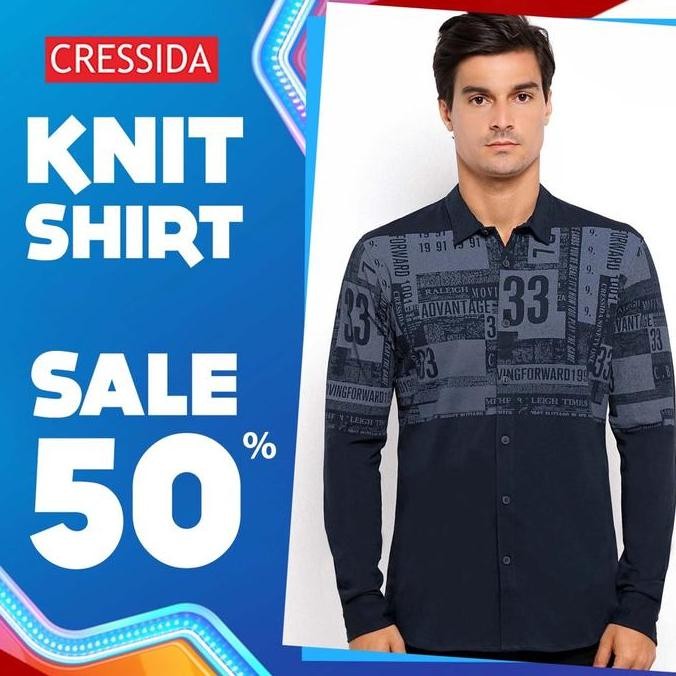 Murah Cressida Promo Diskon 50%  Knitshirt Pria