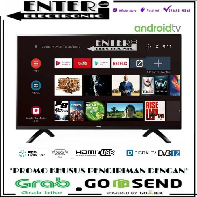 TERMURAH - PHILIPS LED TV 32PHT5853 - SMART TV LED 32 INCH ANDROID TV 32PHT5853S