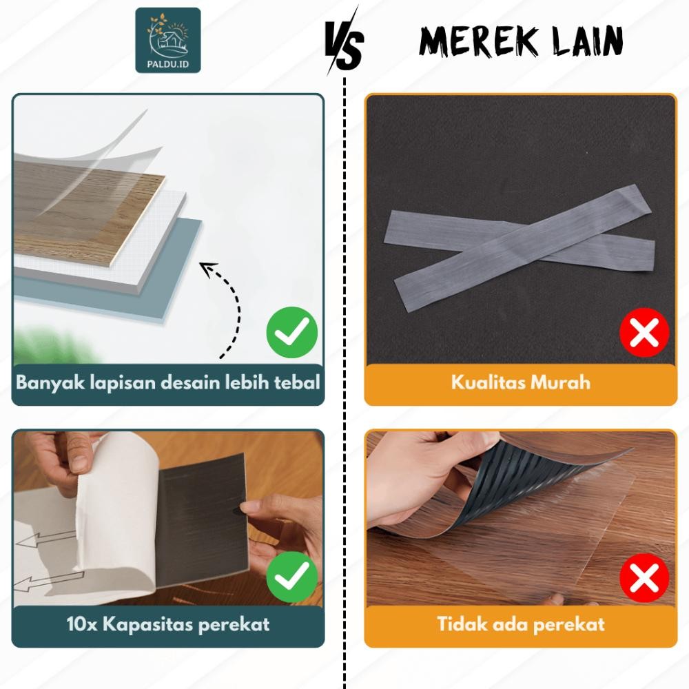 Terlaris | Terbaru | Best Seller | Termurah Paldu Id - Lantai Vinyl Kayu Premium 1 Dus (36Pcs) Lanta