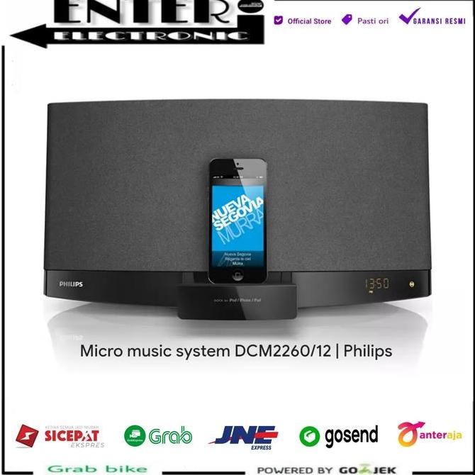 TERMURAH - PHILIPS DCM2260 W - DOCKING SPEAKER MICRO HIFI APPLE IPHONE DCM 2260 W