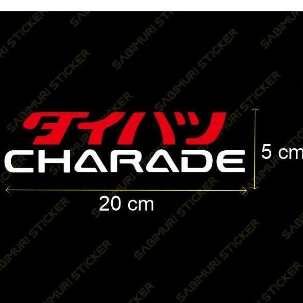 Cutting Sticker Stiker Daihatsu Charade