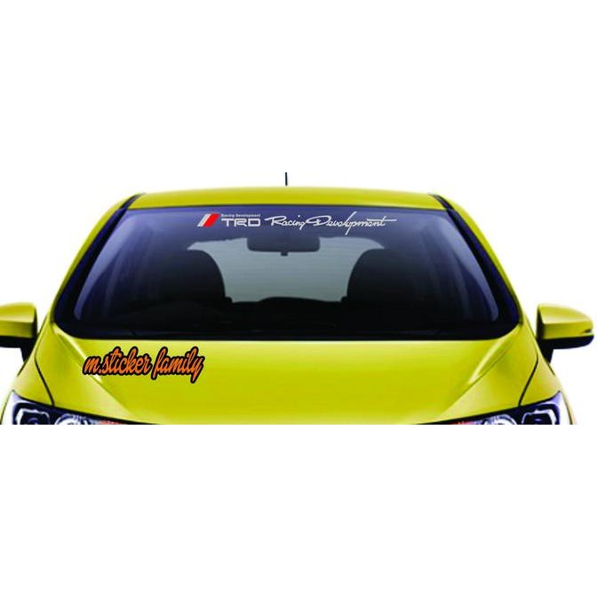 Sticker Mobil Sticker Kaca Depan Mobil Trd Racing Development