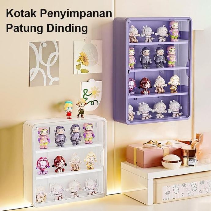 CodRak Pajangan Mainan Gantung Akrilik/Kotak Pajangan Kotak Buta Di Dinding/Kotak Pajangan Yang Dipa