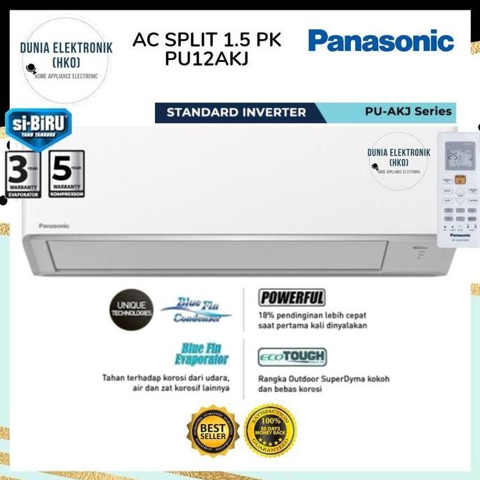 TERMURAH - AC PANASONIC INVERTER 1.5 PK PU12AKJ PU 12AKJ SIBIRU 1.5 PK AC Panasonic