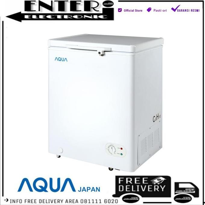 BEBAS ONGKIR - AQUA JAPAN AQF120FR - CHEST FREEZER AQUA SANYO 120 LITER AQF 100FR