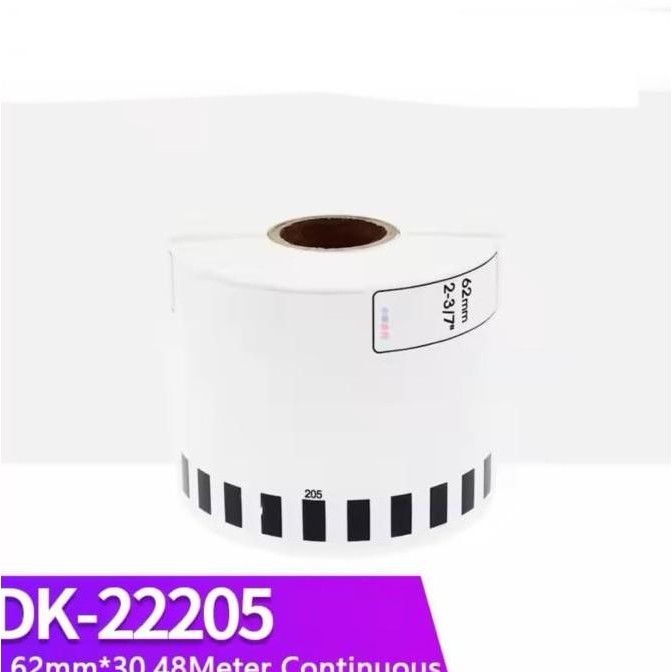 

Kertas Continuous Brother Label Tape 62Mm X 30M Dk-22205 Dk22205 (Gatuso)