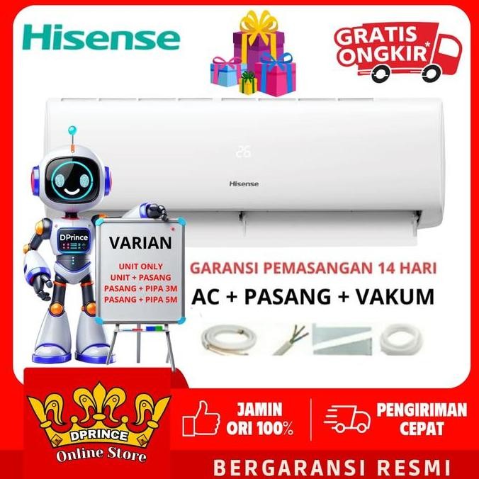 BEBAS ONGKIR - AC HISENSE 1/2 PK AN 05 CEG AC HISENSE 0.5 PK AN05CEG