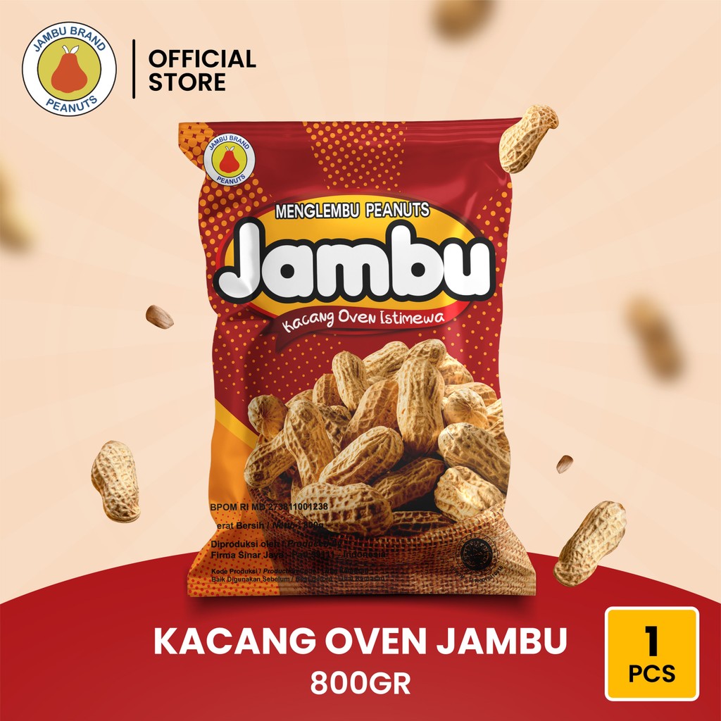 

Kacang Kulit Jambu 800 Gr (isi 1 Pcs)