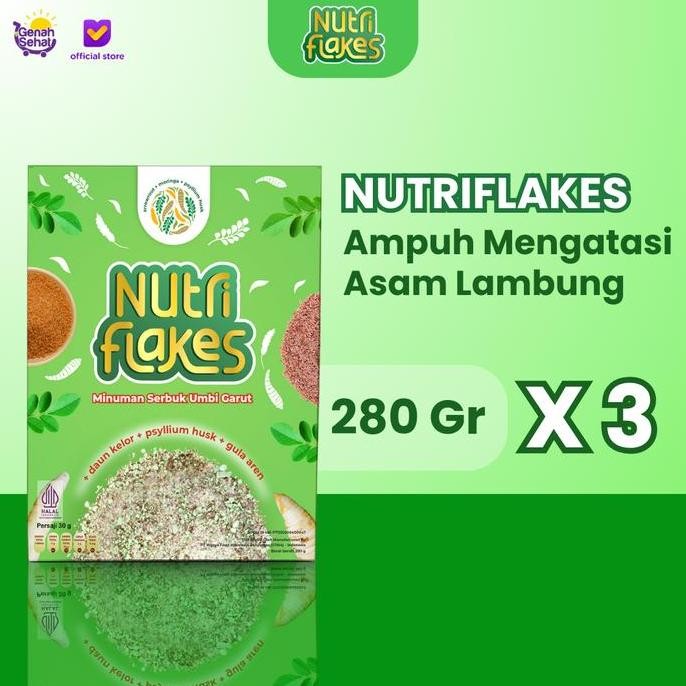 

Nutriflakes Sereal Umbi Garut Untuk Asam Lambung Terlaris 3 Box