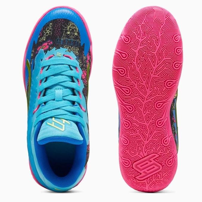 Sepatu Basket Wanita Puma Wmns Stewie 3 X Tokyo Nights Bright Aqua Ori