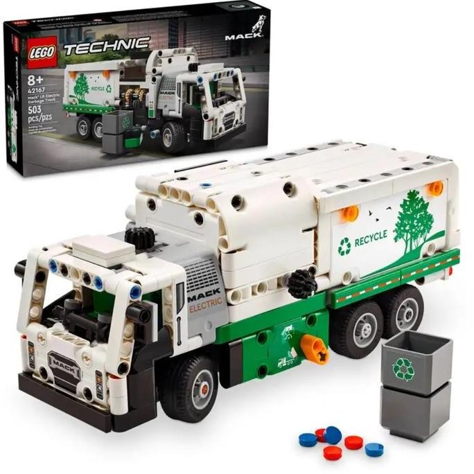 Lego DIY Technic Mack LR. Truck Mack Brick Truk Sampah