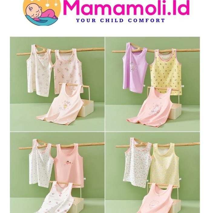 Singlet Kaos Anak Perempuan 3 In 1 Singlet Anak Cewekk Kaos Dalaman Anak Perempuan Boys Underwear Si