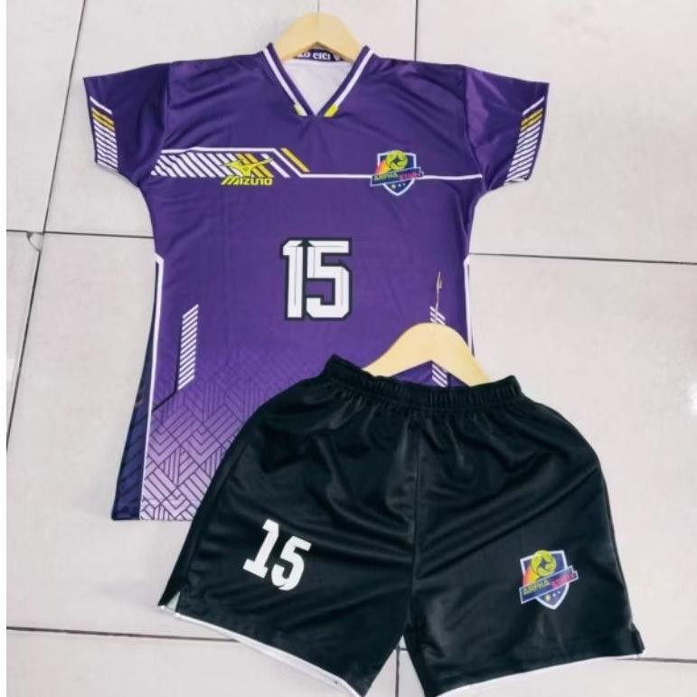 Set Jersey Voli Cewek Baju Voli Printing Set Jersey Bola