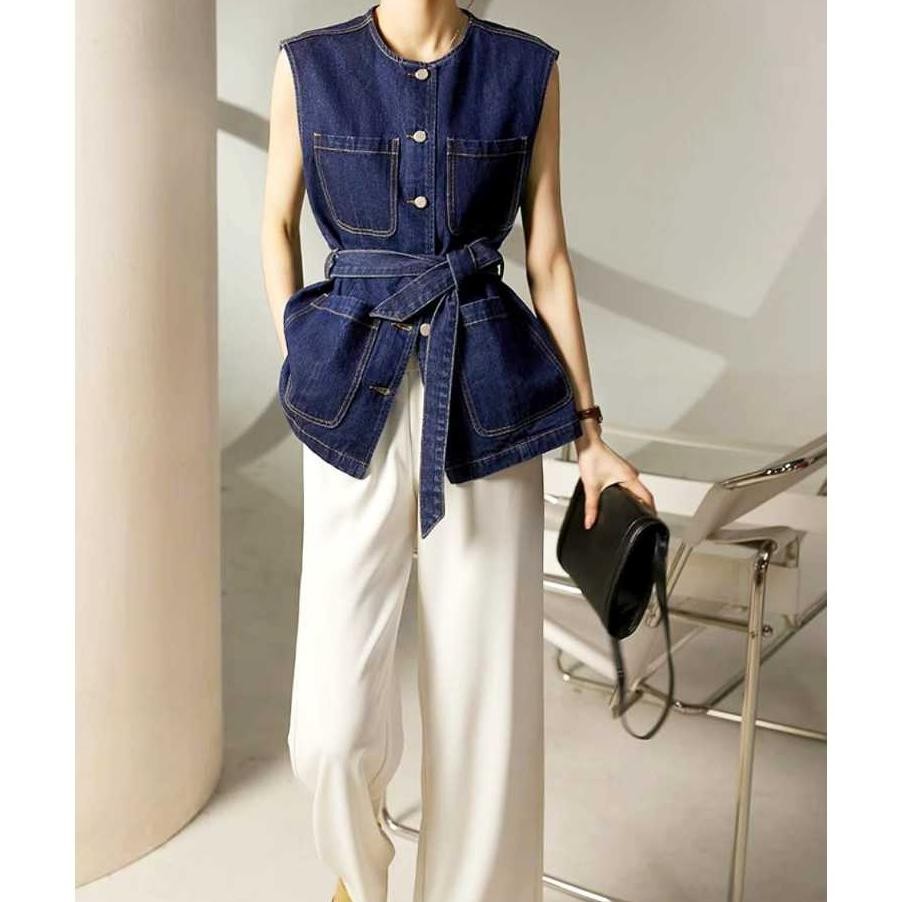 Rompi Jeans Wanita Kekinian Bahan Denim Berkualitas