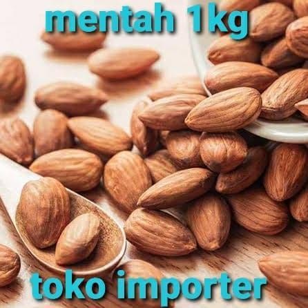 

Kacang Almond Premium,1Kg Terbaru Best Quality 100% Original