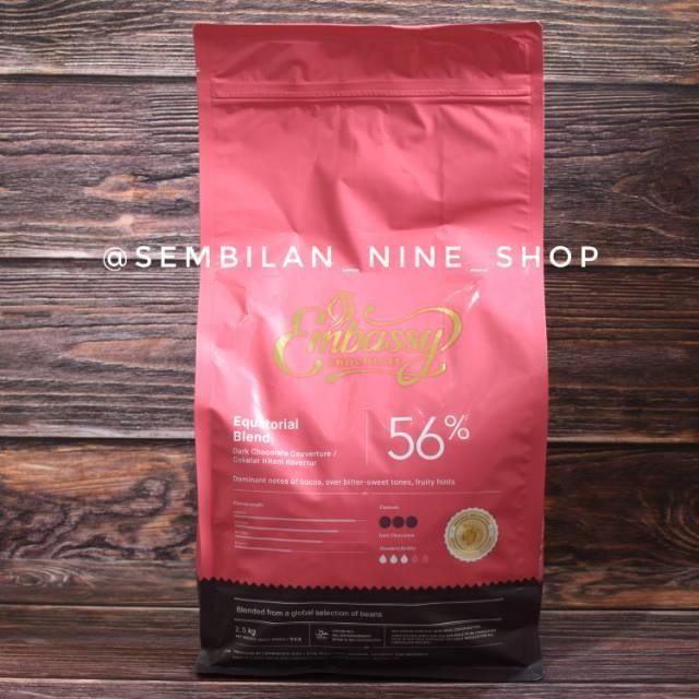 

Tulip Embassy Equatorial Dark Chocolate Couverture 56% 2,5 Kg Coklat Terbaru Best Quality 100% Original