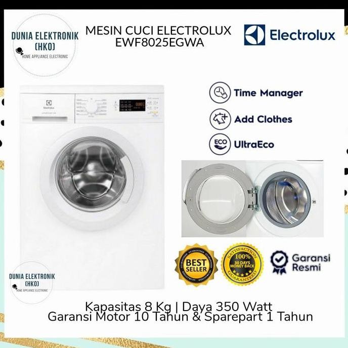 MESIN CUCI ELECTROLUX EWF8025EGWA 8 KG EWF 8025 EGWA / EWF 8025EGWA