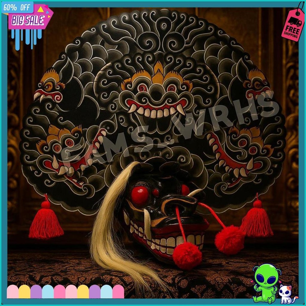 Barongan Telon Vip Ukuran 22 Full Kayu Barongan Caplokan Kayu Black Mamba