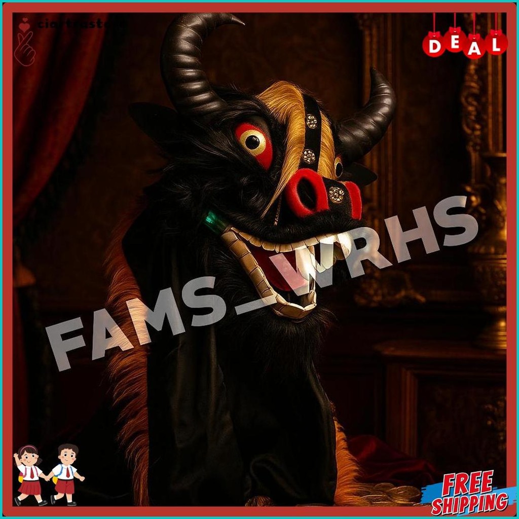 Bantengan Anak Bantengan Mangap Spons Topeng Bantengan Kerbau