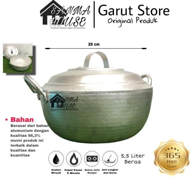 Terlaris : Panci Sayur Satu Set (20,24,28) Cm  Penggorengan Anti Lengket Alumunium Aloy Garut Allsho