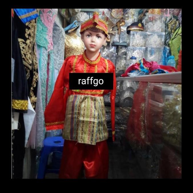 baju adat bugis anak laki / baju adat sulawesi laki