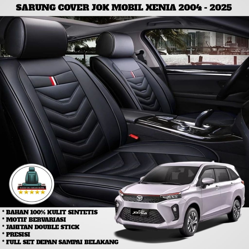 cover sarung jok mobil xenia li 2004 - 2025 full semua baris jok depan tengah belakang bahan tebal