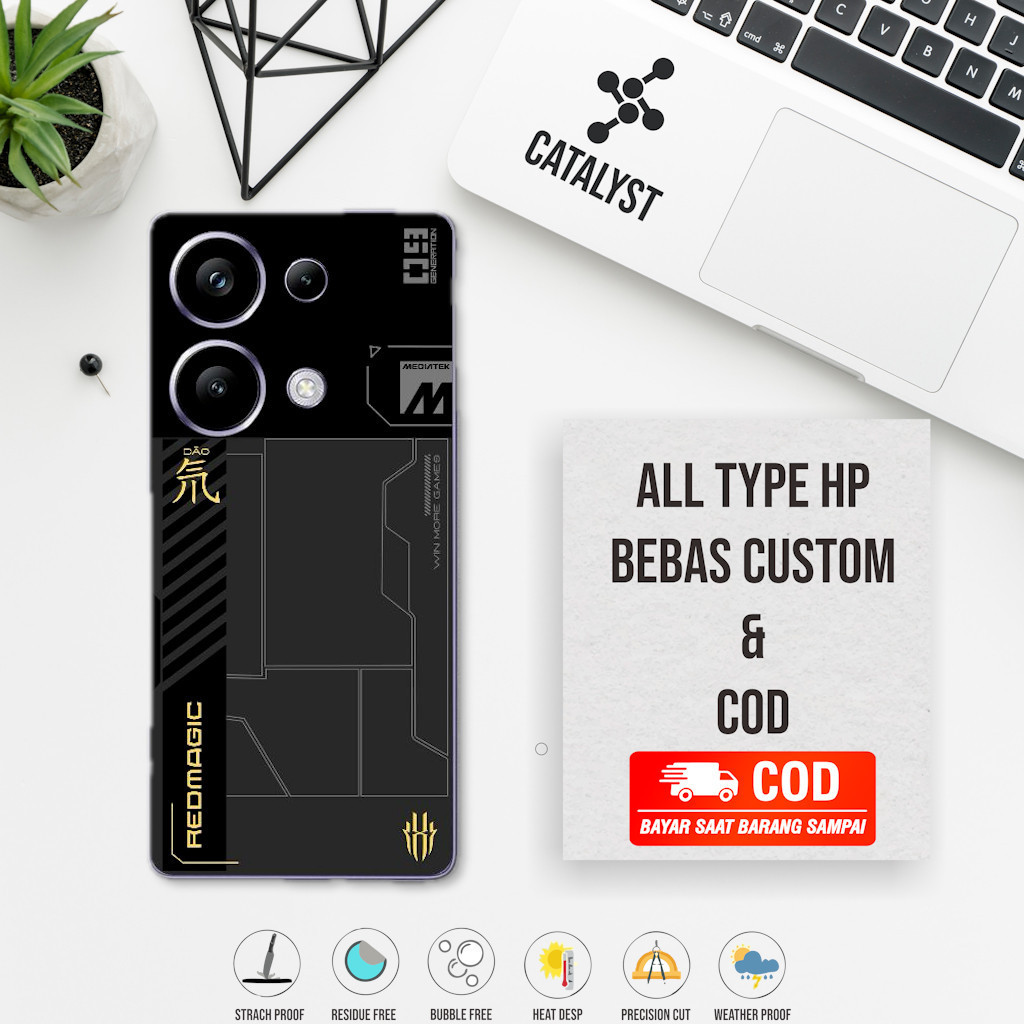 

[COD] Garskin Stiker Poco M6 Pro Label Custom Presisi Terlaris