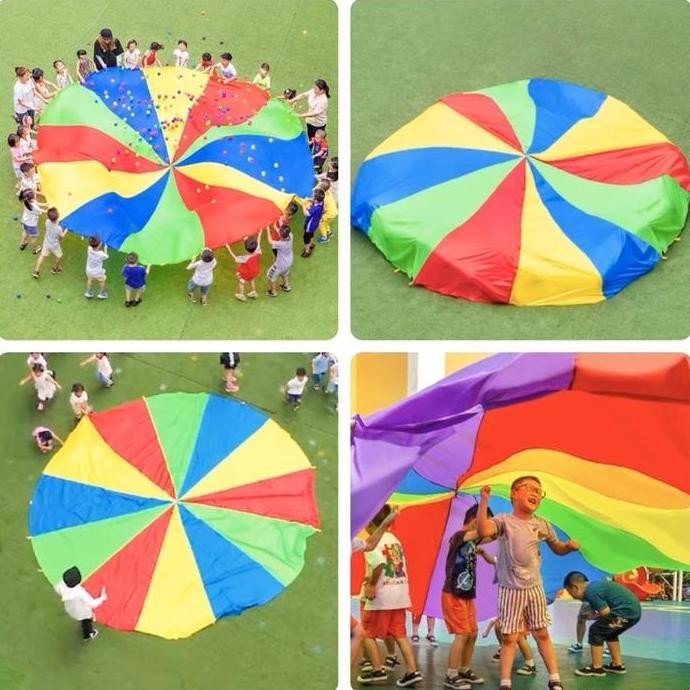 Promo Mainan Parasut pelangi mainan outdoor anak TK Permainan anak sekolah COD